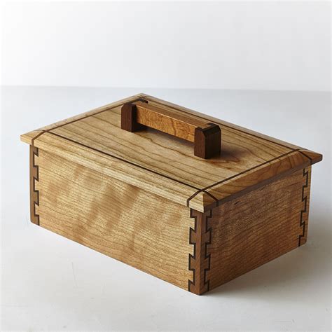 Wooden Box With Handle 